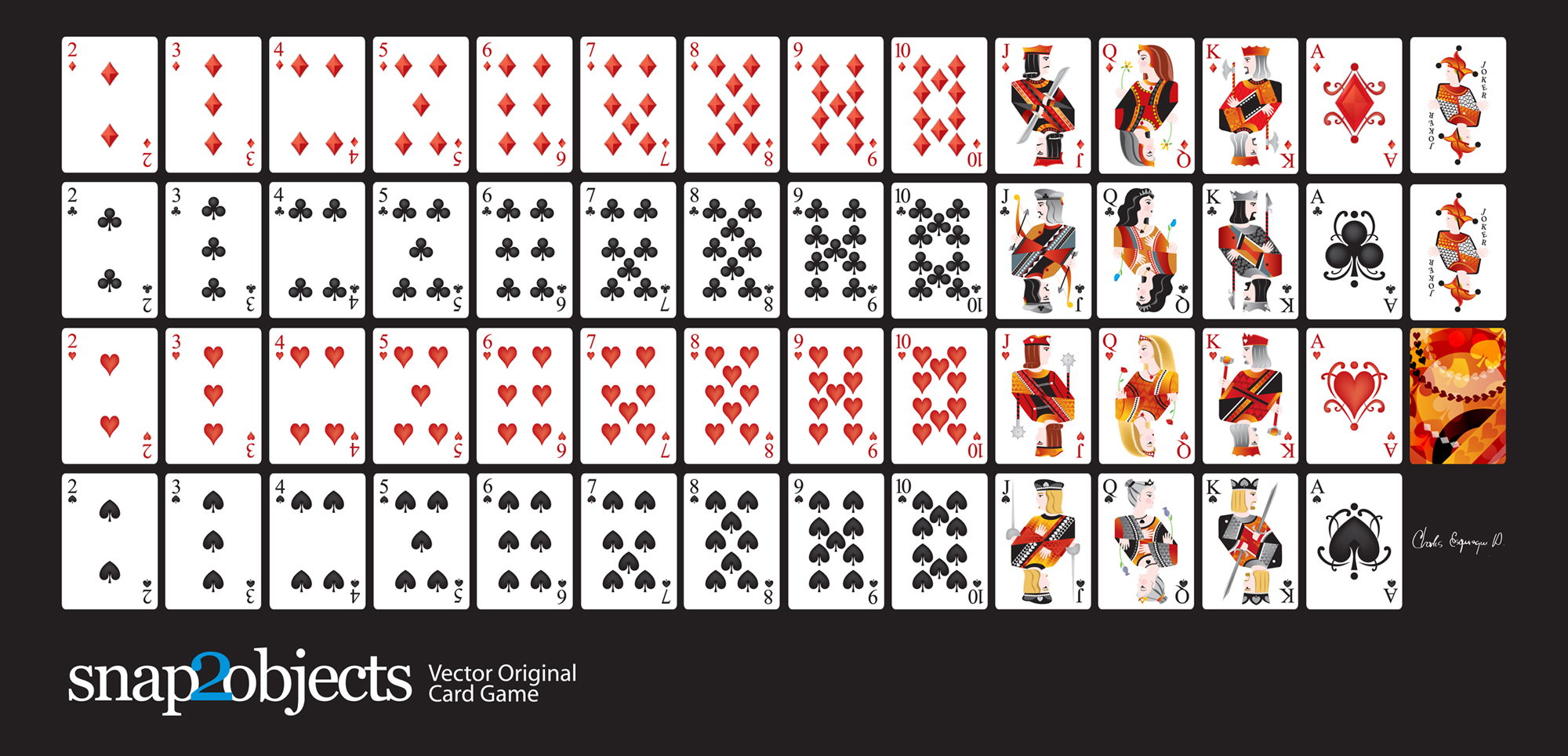 Free Vector Playing Cards Deck Snap2objects